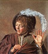 Frans Hals Singing Boy with a Flute oil painting
